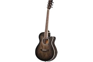 Fazley W55-COL-BK-EQ ColourTune Electro-Acoustic Guitar (Black)