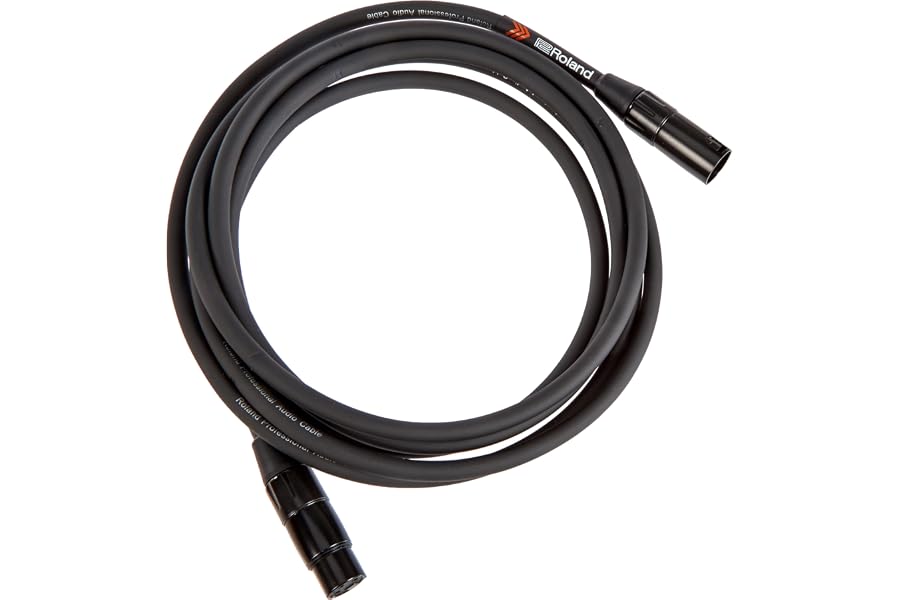 Roland Cable de micrófono balanceado de la serie Black 3 m de longitud - RMC-B10