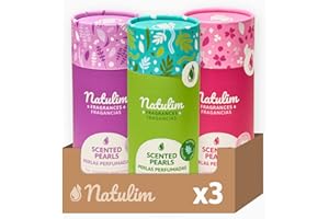 ‎NATULIM Natulim Perły zapachowe - Perły zapachowe do odzieży, trwały zapach, bez szkodliwych substancji chemicznych, odpowiednia dla wrażliwej skóry i wszelkiego rodzaju odzieży, 90 prań, opakowanie 3 sztuki
