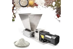 HarBin-Star Mulino elettrico per grano 2 Mulino a rulli 60W Frantoio per malto macinazion Mulino Elettrico per Cereali