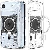 Spigen iPhone Air ile Uyumlu MagSafe Kılıf Ultra Hybrid Neo One Mag Fit Sararmaya Dayanıklı Tasarım Siyah Şeffaf Kapak - ACS1