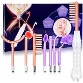 High Frequency Wrinkle Remover Massager - 7 Different Neon Tube Heads, Acne and Blackhead Cleanser, Hair Care Table