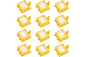 MIRTUX Kit 12 filtros compatible con Roomba 700. Pack de repuestos de Filtro Serie 7. Recambio de reemplazo con doce filtros 720, 730, 750, 760, 765, 770, 772, 776, 780, 785, 790