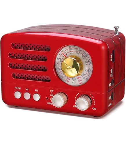 Radio Rétro De Table König HAV-TR1100 - Noir, Analogique, Avec Connexion AUX Et Bluetooth