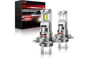 AUXIRACER Bombillas H7 LED,Chip CSP 6500 K, 600% luz, h7 LED deslumbrantes Faros deslumbrantes y Luces de Cruce para automóviles, reemplazo para halógenos lámparas y xenón. 2 pcs