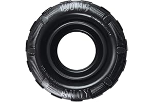 KONG Extreme Tires - Jouet en Caoutchouc Naturel Durable pour Chiens - Distributeur De Friandises - pour Chiens Moyens/Grands