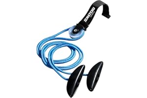 MATCHU - Poulie Entraînement d'épaule - La Physiothérapie Poulie - Parfait pour la Prévention des Blessures et la Rehabilitation - Facile à Attacher - Bleu/Noir - 190 CM Épaule Stretcher