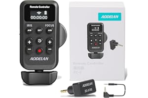 AODELAN Bezprzewodowa kamera Lanc Zoom Controller, przewodowy pilot zdalnego sterowania z kablem jack 2,5 mm, IRIS, Focus, nagrywanie wideo i sterowanie zoomem z Lanc lub zdalnym terminalem do Canon XL1S XL2