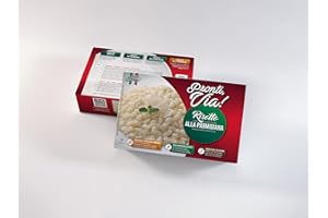 TRADIZIONE ITALIANA GUSTO IN CUCINA 100% NATURALE Risotto pronti via - Risotto – Pronto in 2 Minuti – Si Conserva Fuori Frigo – Senza Conservanti – 100% Prodotto Italiano – 300 gr (10, Risotto Carnaroli alla parmigiana)