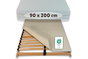‎FLEX IT Hochwertiger Lattenrostschoner 90x200 – Anitrutsch Matratzenunterlage, atmungsaktiv, Oeko-TEX Zertifiziert, langlebig – Lattenrost Schoner aus Deutscher Herstellung | Auch für Boxspringbett geeignet