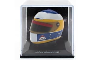 OPO 10 - Formula 1 Helmet Compatible with Ferrari F1: Michele Alboreto 1985-1/5 Scale - CAS09