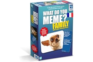 Megableu - What DO You Meme? Edition Famille - Jeu de Société Famille dès 8 Ans - Associez Textes et Images pour Créer des Mèmes Drôles - 365 Cartes - 3 Joueurs et Plus - Version Française