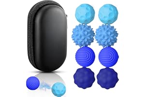 JoyJoyful 8 stycken magnetkulor, fidgetleksaker för vuxna, magnetiska kulor, sensoriska leksaker, stressbollar med silikonfod