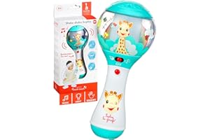Sophie la Girafe - Hochet avec détecteur de mouvement - Jouet d'Eveil - 4 modes musicaux pour apprendre- 6 mélodies pour se relaxer