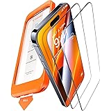 TORRAS [Full Screen] iPhone 15 Pro für Panzerglas Zertifizierung auf Herausragendste Stoßfestigkeit Schutzglas Dauerhaftes 9H