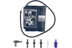 MANTOTO Brassard Tensiomètre de Remplacement 17-22cm Brassard de Tensiomètre électrique Tensiomètre Petit Brassard Avec 6 Connecteurs, Compatible avec la Plupart des Tensiomètres