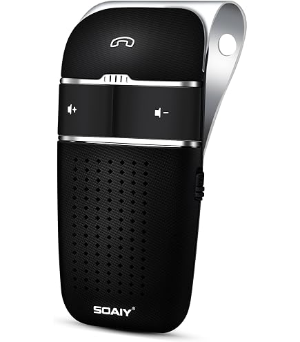 Bewinner Auto Freisprecheinrichtung Bluetooth 5.0 – Automatische Verbindung, MP3-Lautsprecher, Clip Für Sonnenblende