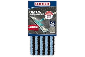 Leifheit Funda de Recambio Mopa Profi XL Outdoor Active, Funda para mopa fregona Ideal para Limpieza intensa en terrazas, Balcones, escaleras Exteriores y garajes, Funda de Microfibra de Dos Fibras