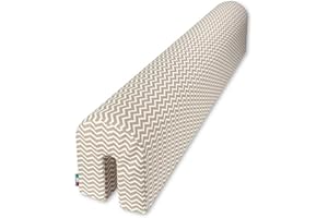BABYSANITY Baby Sanity Paracolpi Lettino Neonato (90 Cm, Zigzag Beige)