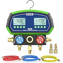 Digitale manometer luchtdrukmeter met dual-poorts handluchtvacuüm