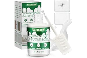 GALITOON Pintura De Retoque Para Pared, Pintura De Retoque, Pintura Para Grietas En Pared, Repara Puertas, Armarios, Pintura Blanca Para Pared, Pintura Para Reparaciones, 30ML(Blanco)