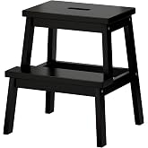 IKEA BEKV&Auml;M Basamak Taburesi, 50 cm, Siyah