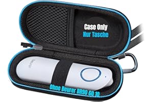 Woollo Funda Compatible con Beurer BR 60/90/10 Stichheiler - Estuche Duro Portátil para Picaduras de Insectos [Solo Bolsa], Negro, 1 Unidad