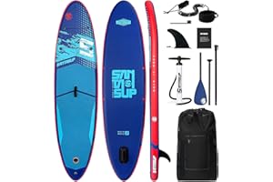 Santasup paddle board gonfiabile posizione ampia Ponte antiscivolo confortevole paddle board con accessori sup pompa a doppia azione per adulti