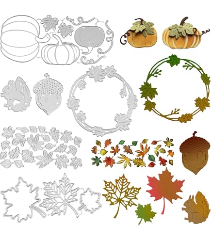 Präge-Stanzformen & Versiegelungsaufkleber Set – Für Kartenherstellung, Scrapbooking & Basteln | Aus Karbonstahl