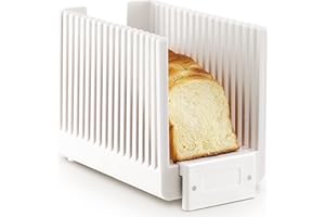 Geedel Affetta Pane Fatto in Casa, Tagliere Pane Flodable e Campact, Taglierina per pane senza BPA facile da pulire per Colomba, Pane Di Matera, Pane Fatto In Casa