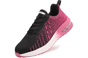 ZVC Chaussures de Sécurité Hommes Femme Chaussures de Travail Légère Respirant Basket de Securite Antidérapant Chaussures de Travail avec Embouts en Acier Confortable Industrie Protection Sneakers