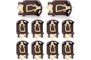 KUOQIY 10 Pezzi SMD CR2032 Portabatteria a Bottone con Perno, Bottone Portabatterie Custodia, 3V Portabatterie a Bottone, per SMT SMD Batterie a Bottone CR2025 CR2016