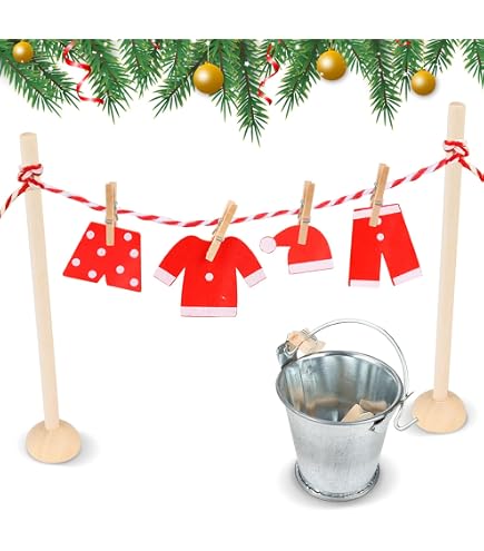 Vestiti per Bambole Elfo di Natale, Accessori da Cucina in Miniatura, Accessori Casa delle Bambole in Miniatura con Uova Mattarello Grembiule Cappello Chef, per Decorazione della casa delle Bambole