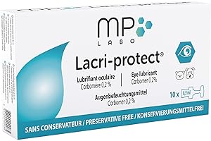 MP LABO Lacri-Protect 10 x 0,5 ml Lubrifiant oculaire pour chien et chat