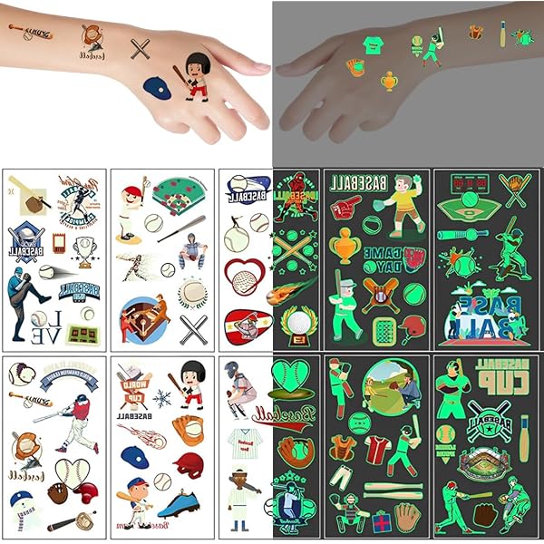 Regalini Halloween Tatuaggi Temporanei Fluorescenti Per Halloween - 10 Pezzi, Con Zombie, Teschi, Zucche, Ideali Per Feste E Bambini Halloween Festa