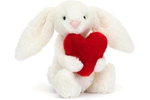 JELLYCAT Eeyore Jelly Cat Little Red Love Heart Bashful Bunny