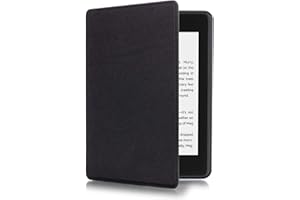 Kepuch Custer Funda para Kindle Paperwhite 2018 10th,Slim Smart Cover Fundas Carcasa Case Protectora de PU-Cuero para Kindle Paperwhite 2018 10th - Negro