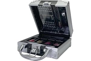 bonvoyage, 10-Piece Nail Kit Manicure Set, Includes 4 Nail Polishes, Clippers, Cuticle Cutter, Buffer And Stencils, Portable and Lightweight Travel Case, The Perfect Nail