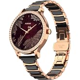 Noise Diva Araya Smartwatch for Women with AMOLED Display (850 Nits), 60 Precision-Set Crystals, Cycle Tracking, Skin Temperature, SOS with Live