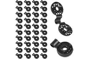 BRISKORE 40 Stück Kunststoff Clips für Schutztuch, Shade Cloth Plastic Spezialclip mit öse für Schattiernetz Kunststoffclips Sonnensegel Befestigung Gartennetz Clip Schattiernetz Clip