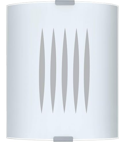 Applique Murale Eglo Planet 1 - Nickel Mat & Verre Blanc - Luminaire Intérieur Moderne