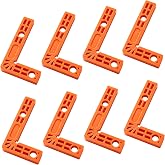 8 Pieces 3" Positioning Brackets, 90 Degree Corner Clamp, Right Angle to 90 Degree Technical Plastic Clamps, Tools for Pictur