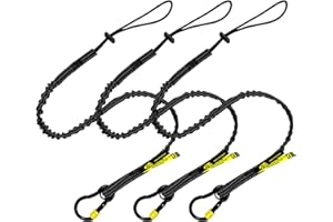 BearTOOLS Verrou à vis noir avec goupille de sécurité avec mousqueton à vis, poids limité 8 kg