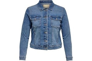 ONLY CARMAKOMA Carwespa LS Chaqueta Azul Claro Dnm Noos Jean para Mujer