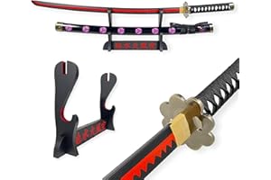 FÉENOMENN Katana One Piece Zoro Shusui - Epée Lame Bois - Support Japonais Inclus