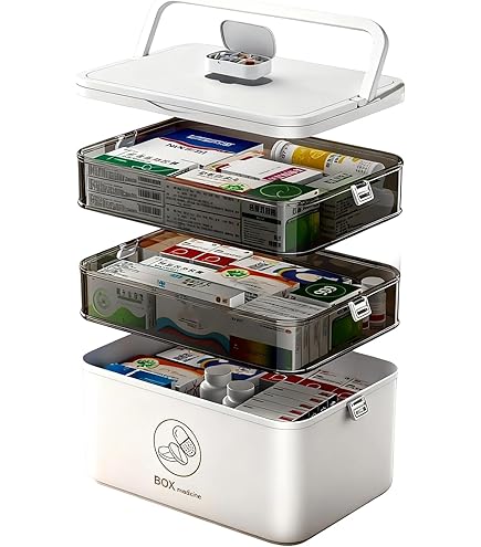 Armoire à Pharmacie Multifonctionnelle Avec Boîtes De Rangement Et