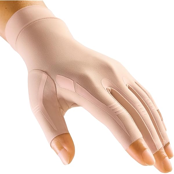 FREETOO Fingerlose Arthrose-Handschuhe für Damen und Herren, Atmungsaktive Kompressionshandschuhe mit Griffverbesserung, Leichte Karpaltunnel- Handschuhe Drogerie & Körperpflege