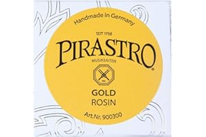 Pirastro Violin Rosin Gold, Handcrafted Quality for Professional and Student Violin Players, Premium Rosin Made with Natural Resin for Musicians