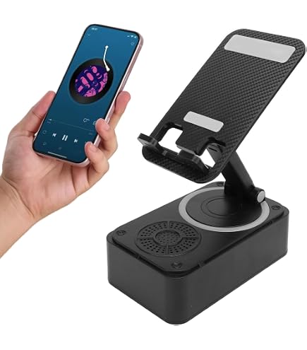 INSSISAIN Regalo Uomo Compleanno,Regalo Compleanno Uomo,Regali Natale,Regalo Uomo,Altoparlante a Induzione per Telefono,Altoparlante Bluetooth Supporto per Telefono Cellulare,2000 mAh