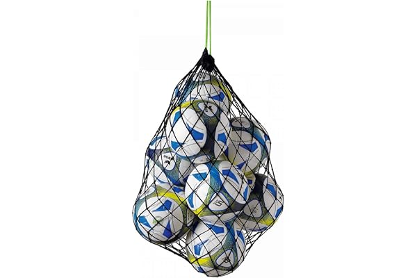 Erima Filet 12 Ballons Mixte Adulte, Noir/Green, Taille Unique